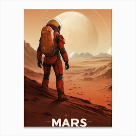 Mars astronaut Canvas Print