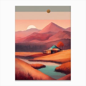 Landscape Painting 10 Canvas Print