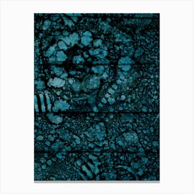 Dark Blue Abstraction Deep Ocean Canvas Print
