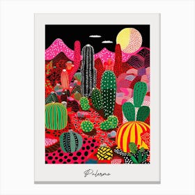 Poster Of Palermo, Italy, Illustration In The Style Of Pop Art 3 Canvas Print