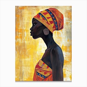 Lou |The African Woman Series | Boho Canvas Print