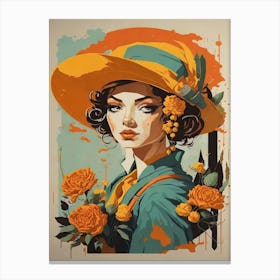Lady Flower Canvas Print