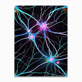 Neuron Pattern Canvas Print