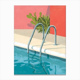 Poolside Canvas Print