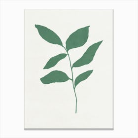 Minimalist Leaf 02 Canvas Print
