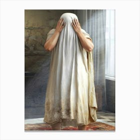 Woman With A Veil Canvas Print