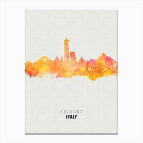 Bologna Italy City watercolor Canvas Print