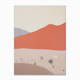 Patagonian Desert (Patagonian Steppe)   Argentina, Contemporary Abstract Illustration 3 Canvas Print