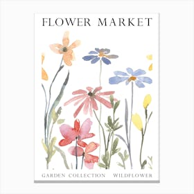 Wildflower Flower Market Canvas Print