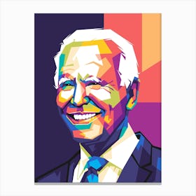 Joe Biden Wpap Canvas Print