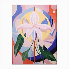Lily 2 Hilma Af Klint Inspired Pastel Flower Painting Canvas Print