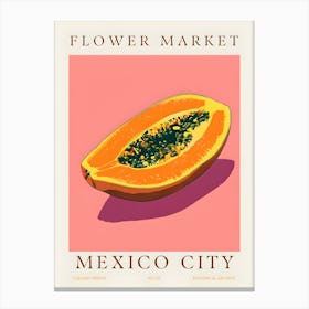 Flower Market Mexico City Canvas Print