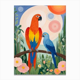 Parrot Friends Canvas Print