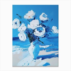 Flowers On The Beach Canvas Print