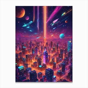 Futuristic City 3 Canvas Print