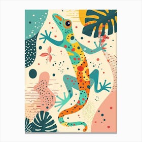 Lizard Modern Gecko Illustration 5 Canvas Print