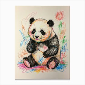 Panda Bear 12 Canvas Print