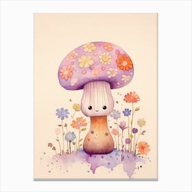 Cute Mushroom Nursery 6 Canvas Print