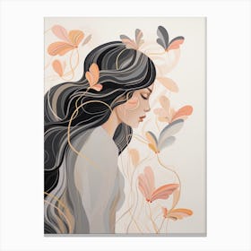 Butterfly Girl Canvas Print