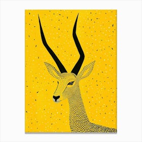Yellow Antelope 1 Canvas Print