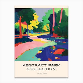 Abstract Park Collection Poster Ditan Park Beijing 2 Canvas Print