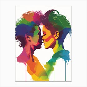 Rainbow Love Canvas Print