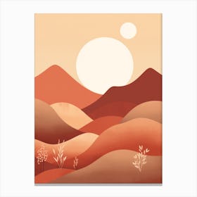 Desert Landscape Canvas Print