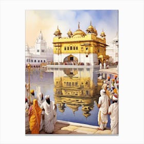 Golden Temple Canvas Print