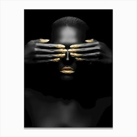 Black And Gold Canvas Print