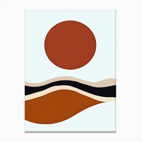 Mexico City Minimal Minimalist Bauhaus Canvas Print