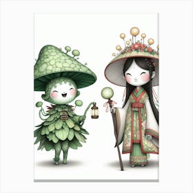 Chinese Couple Canvas Print