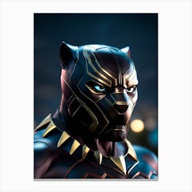 Black Panther 3 Canvas Print