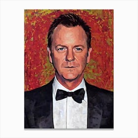 Kiefer Sutherland Illustration Movies Canvas Print