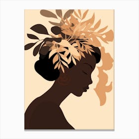 Portrait Of African American Woman 3 Canvas Print