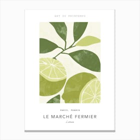 Limes Le Marche Fermier Poster 6 Canvas Print