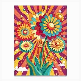 Flower Background Vector Canvas Print