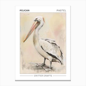 Pelican Pastel Watercolour 1 Poster Leinwandbild