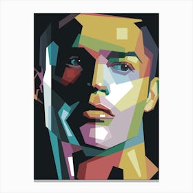 CR 7 Pop Art WPAP Canvas Print