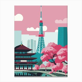 Japanese Cityscape Canvas Print