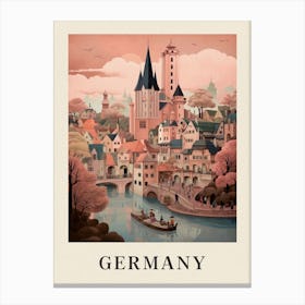 Vintage Travel Poster Germany Canvas Print
