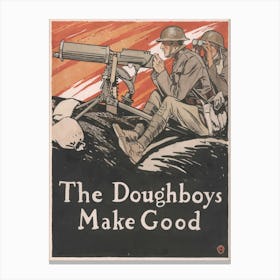 The Doughboys Make Good (1918), Edward Penfield Canvas Print