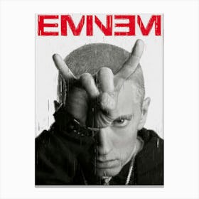 Eminem Finger Drawing Canvas Print