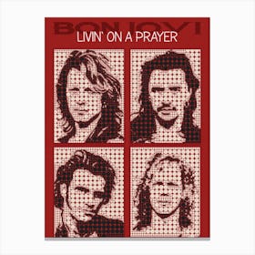 Livin On A Prayer Bon Jovi Canvas Print