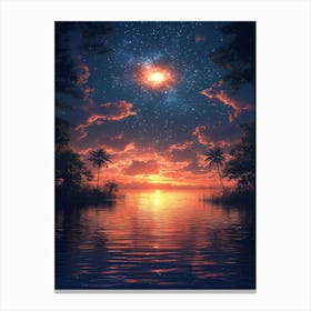 Sky At Night 1 Canvas Print