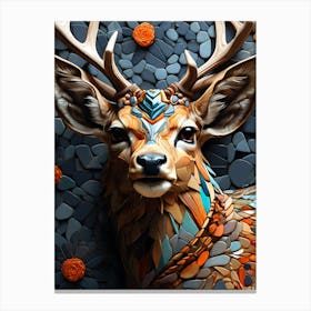 Deer Head Canvas Print