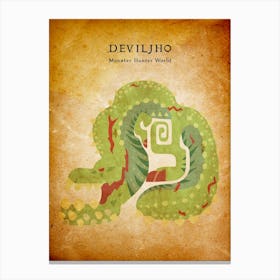 Deviljho Vintage Canvas Print