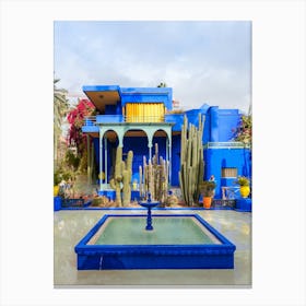 Blue House In Morocco 2 Canvas Print