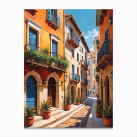 Street In Spain Canvas Print