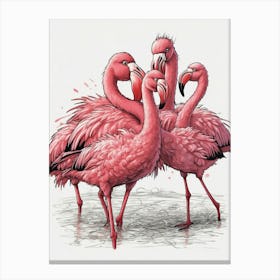 Flamingos Canvas Print 1 Canvas Print