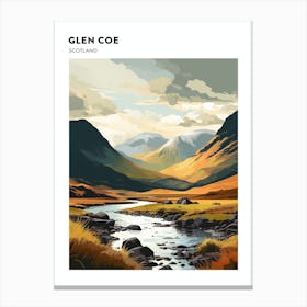 Glen Coe Scotland 2 Hiking Trail Landscape Poster Canvas Print